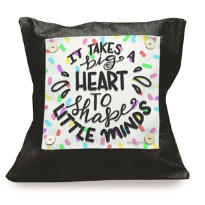 Teacher Inspiration "Shape Little Minds" Pillow Swap