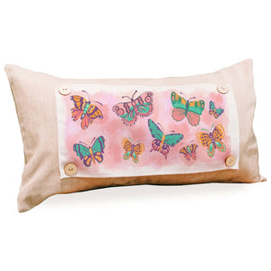 LuckyBird Apparel and Home - Spring "Pink Butterflies" Pillow Swap: Lumbar / Pillow Swap