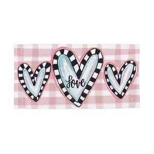 LuckyBird Apparel and Home - Valentine "Striped Hearts" Pillow Swap: Lumbar / Pillow Swap